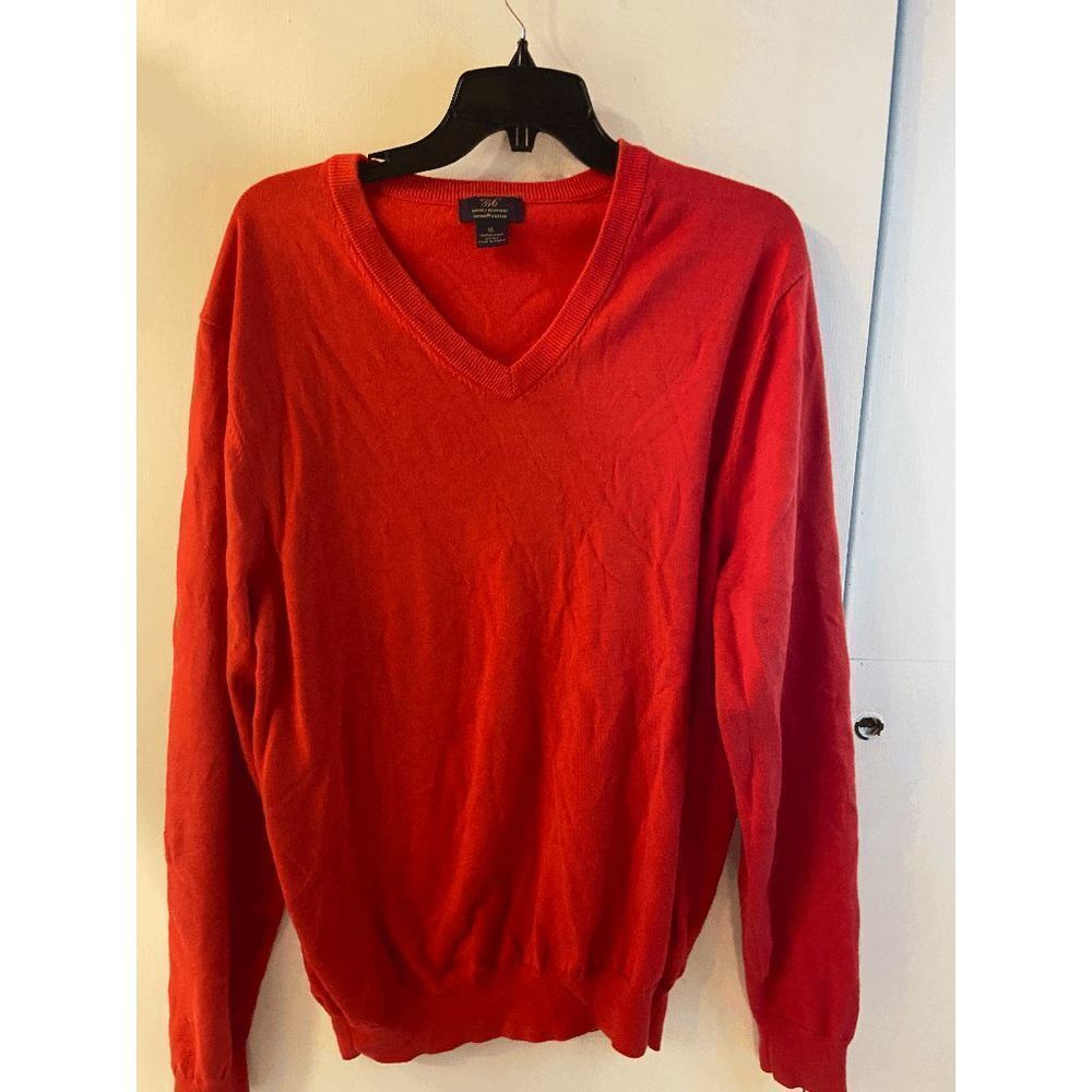 Brooks Brothers 346 Supima Cotton‎ xl lightweight Sweater Orange rn#93986